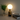gold brass ball lamp with soft warm lighting