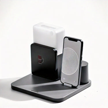 LED Light Bedside Lamp with Wireless Charger Dock
