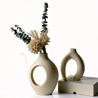 Nordic Ceramic Interlock Vase