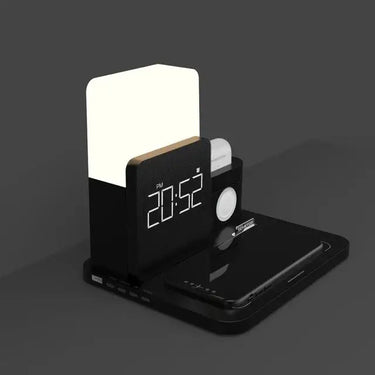 LED Light Bedside Lamp with Wireless Charger Dock