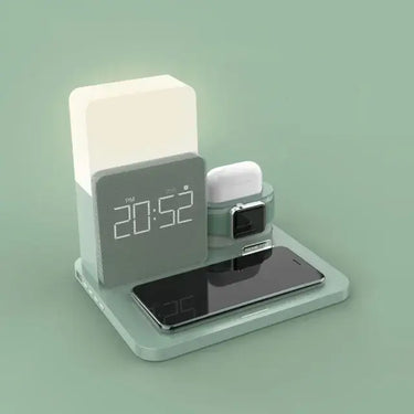 LED Light Bedside Lamp with Wireless Charger Dock