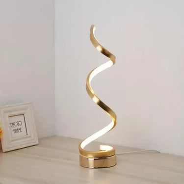 LED Spiral Curved Desk Lamp