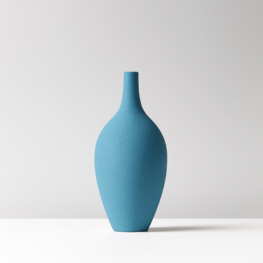 Matte finish Nordic ceramic vase with artistic shape