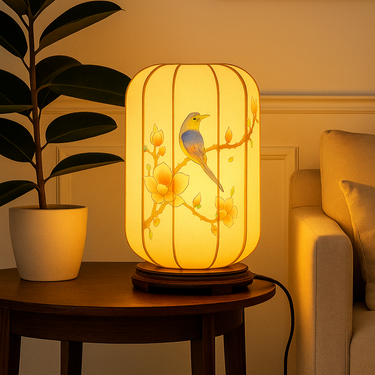 dreamy home stylish hand painted desk lamp for creative interiors