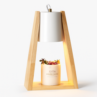 modern triangular candle holder lamp for cozy interiors