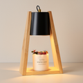 decorative candle lamp with unique triangle frame