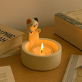 Ceramic tea light holder shaped like kitten paws