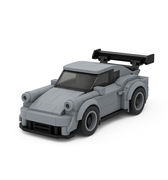 Porsche 911 930 RWB LEGO car with wide body design