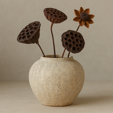 white ceramic vase with simple elegant design