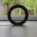 sleek digital wall clock with bright LED numbers