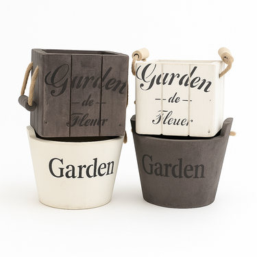 Wooden Flower Pot