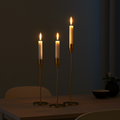black iron candle holder for table or mantle display