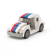 classic Volkswagen Beetle LEGO car with vintage design