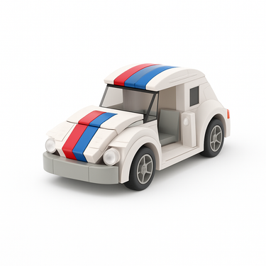 classic Volkswagen Beetle LEGO car with vintage design