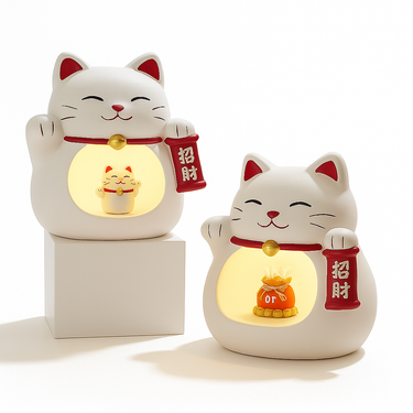 Zen Kitty Lamp