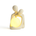 Nordic couple statue with minimalist Scandinavian design