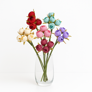 Soft touch silk rose bouquet for realistic look