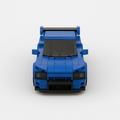 LEGO model of Nissan Skyline GTR R-34 sports car