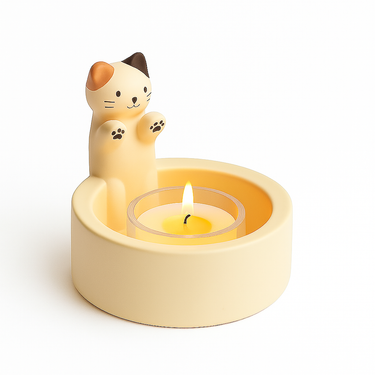 Kitten paws tea light candle holder with cute paw design