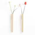 dreamy home wooden hanging vase with natural finish