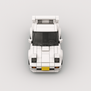 custom-built LEGO RX-7 racing car for display or play