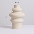 tall ceramic vase with smooth modern finish