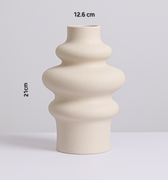 tall ceramic vase with smooth modern finish