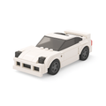 LEGO racing car with aerodynamic sports design