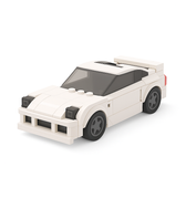 LEGO racing car with aerodynamic sports design