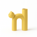 Minimalist cat head vase for contemporary home styling