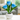 Decorative tulip-shaped lamp with built-in flower pot