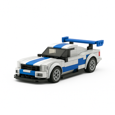 Nissan GTR LEGO car with realistic sports design