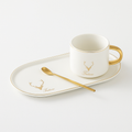 European style espresso cup with decorative pattern