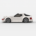detailed LEGO model of classic roadster sports car