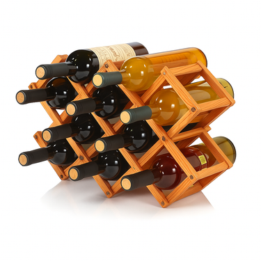 handcrafted wooden wine rack for modern kitchens