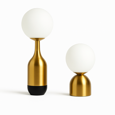 Nordic brass ball lamp with modern minimalist design