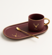 luxury ceramic coffee cup with European flair