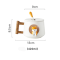 dreamy home Shiba Inu ceramic cup with cute puppy design