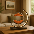 LED sandscape lamp with relaxing shifting patterns