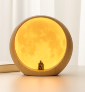 artistic scenic lamp with soft glowing illumination
