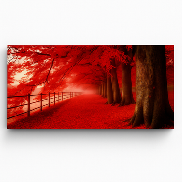 Red Forest Canvas