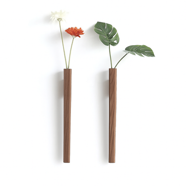 wooden hanging vase for rustic wall decor