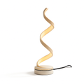 LED spiral curved desk lamp with modern design