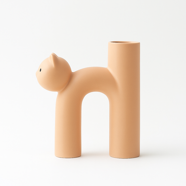 Dreamy Home cat head tube vase for stylish decoration