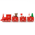 classic wooden Christmas train for seasonal decor