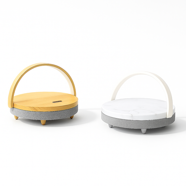 wireless charging music desk lamp with built-in Bluetooth speaker