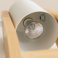 LED candle lamp in triangular metal stand