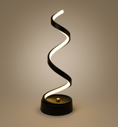 energy-efficient curved LED desk lamp with artistic style