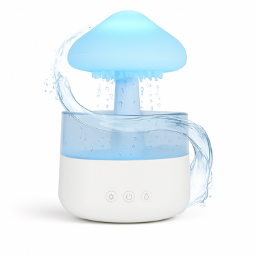 soft glow humidifier with warm ambient lighting