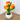 Modern tulip lamp with planter for table or desk display